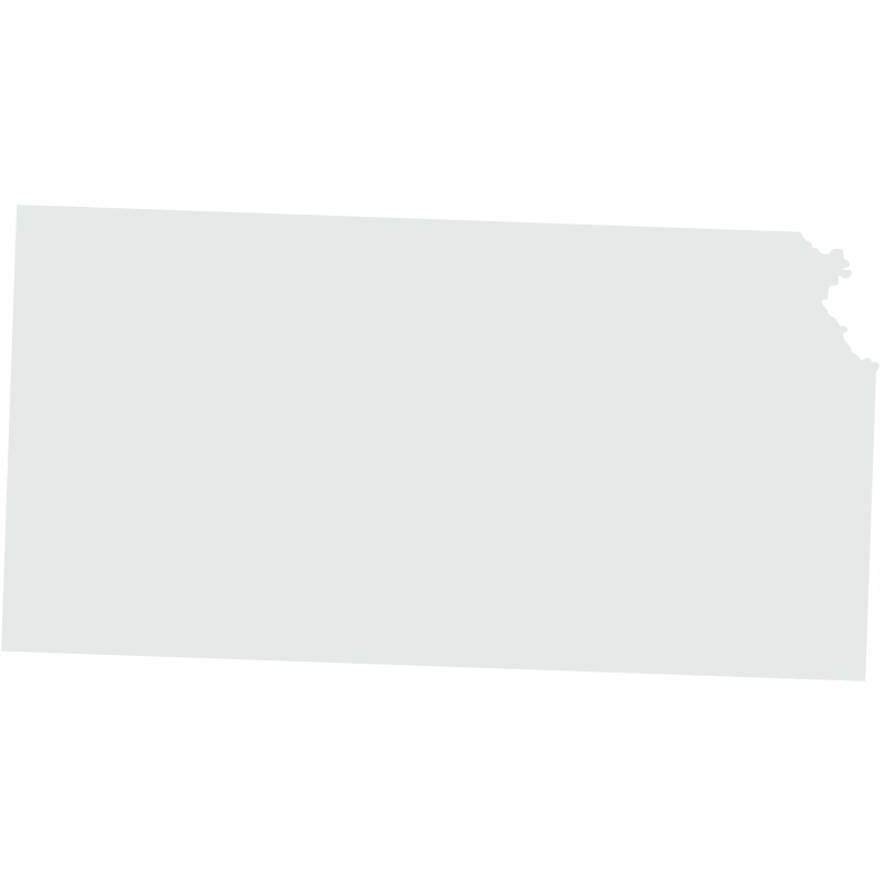 A Silhouette of the State of Kansas