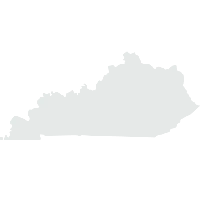 A Silhouette of the State of Kentucky