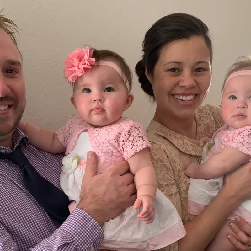 Tanya and her Husband with their two girls