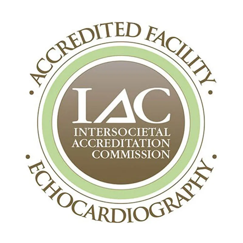 Accreditation in echocardiography for adult transthoracic by the Intersocietal Accreditation Commission.