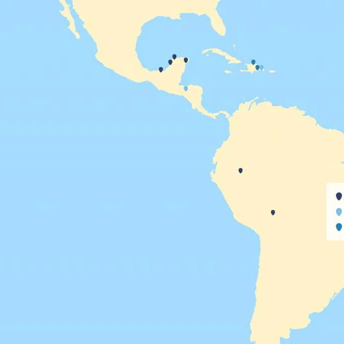 A map of sharing smiles locations