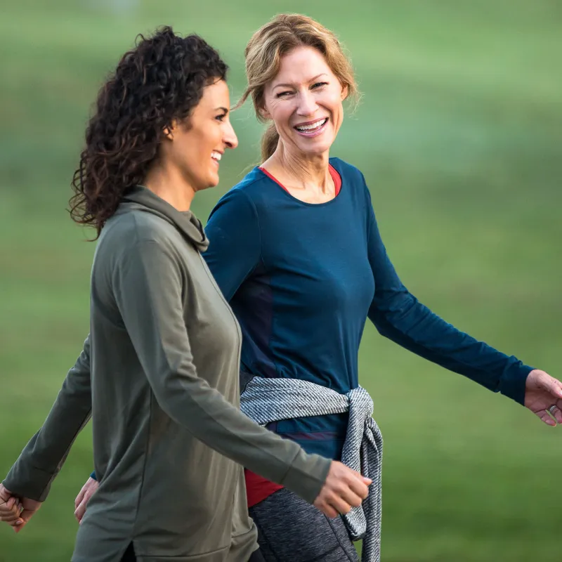 Two Women Smiling