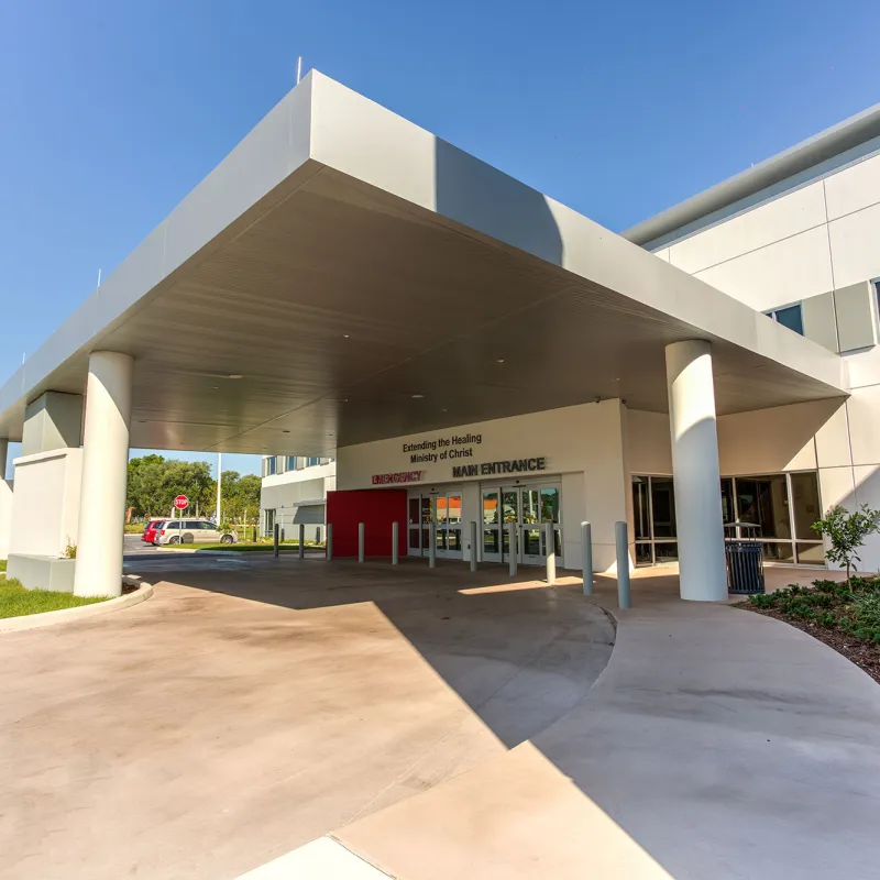 View of AdventHealth Wauchula ER.