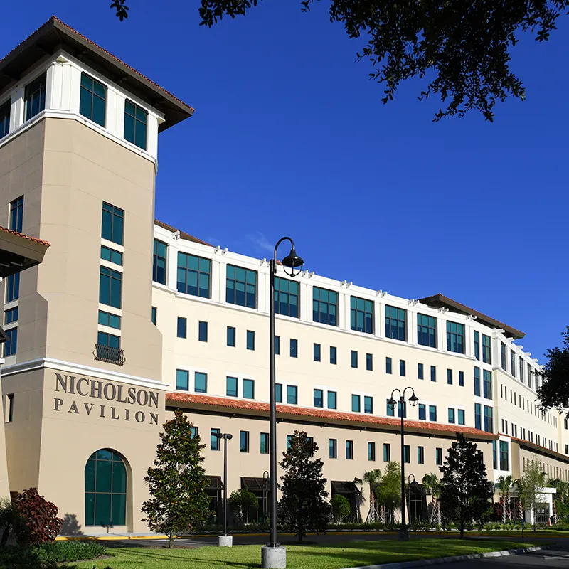 An outside picture of Winter Park Nicholson Pavilion