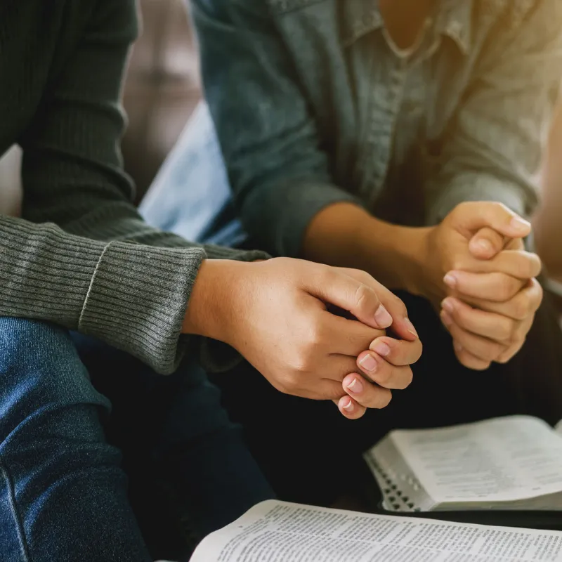 Women reading bible