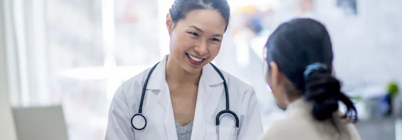 Friendly female doctor