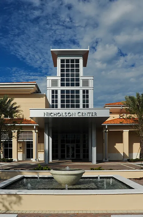 Exterior of AdventHealth Nicholson Center.