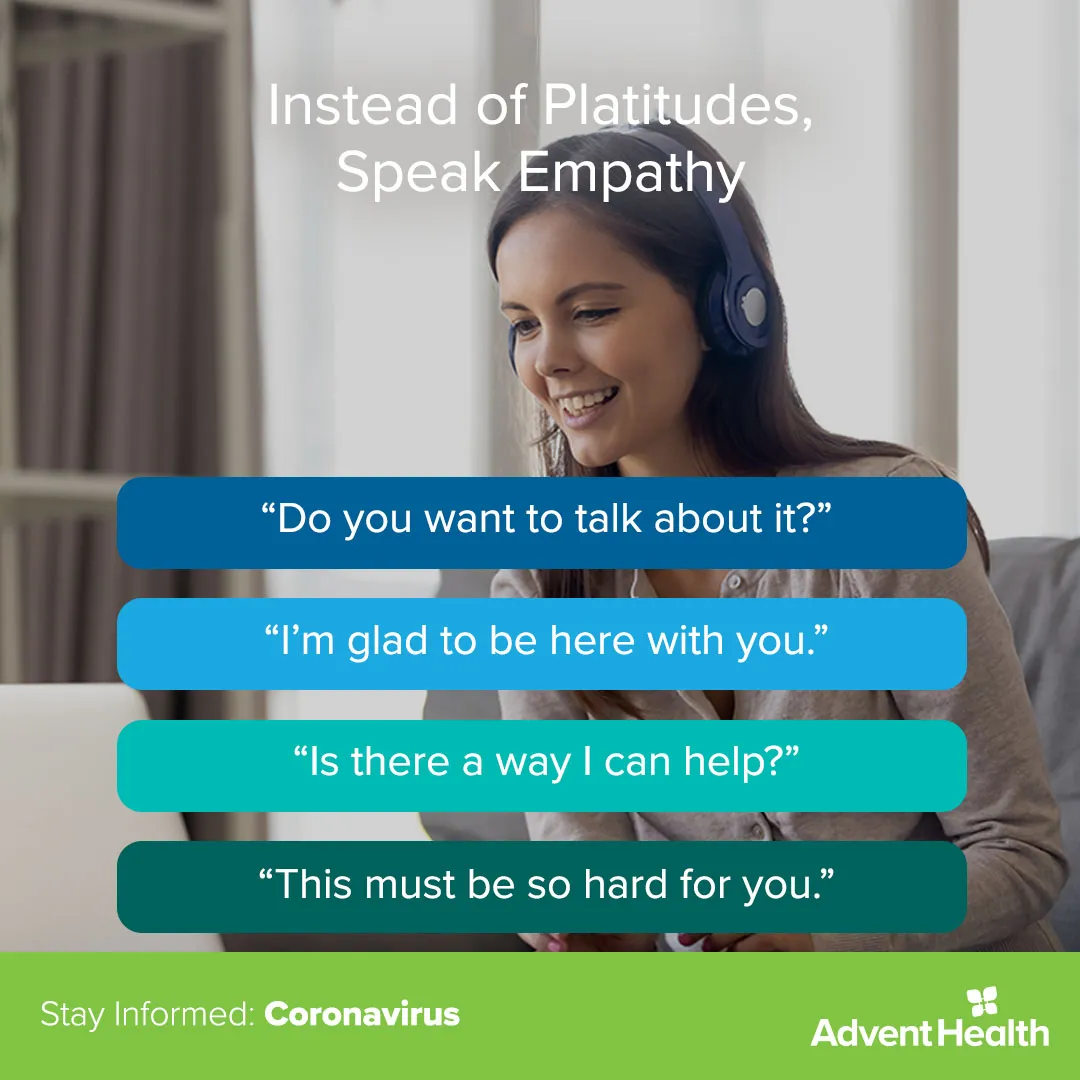 Infographic: Instead of Platitudes, Speak Empathy