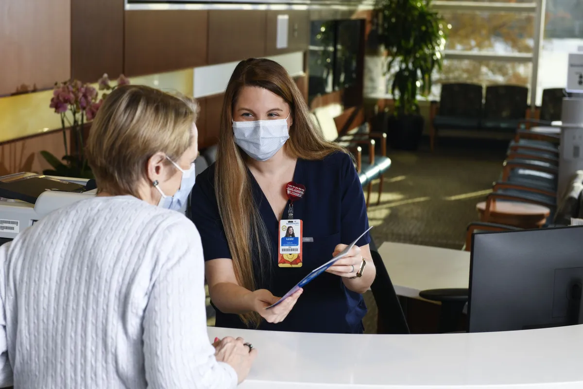 AdventHealth staff greet patients at the AdventHealth Center for Interventional Endoscopy, which now features a Pancreas Center.