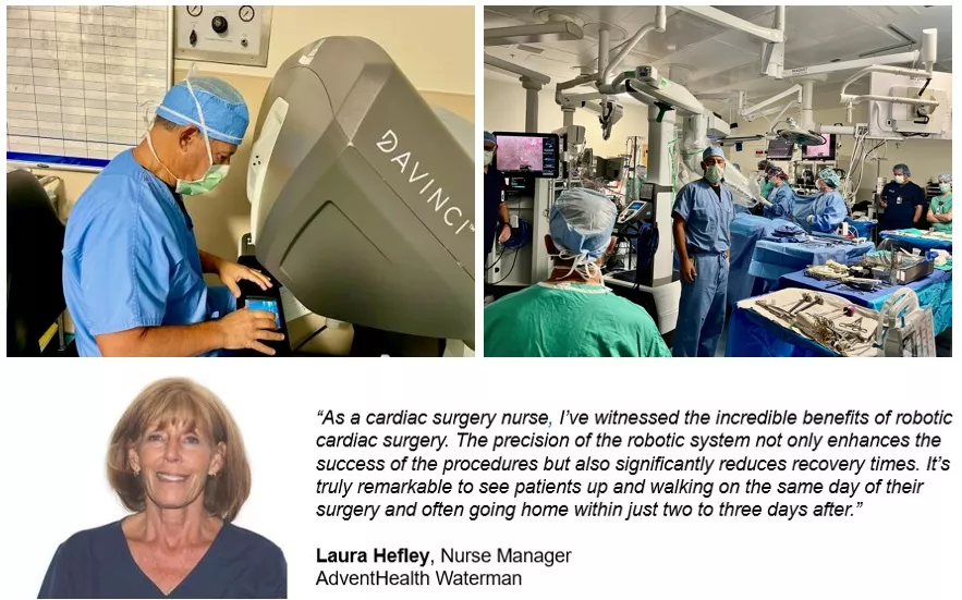 Robotic heart surgery at AdventHealth Waterman