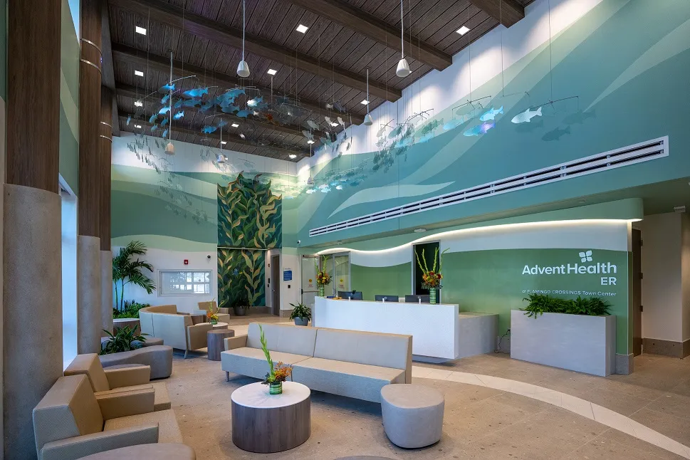 AdventHealth ER at FLAMINGO CROSSINGS Town Center lobby