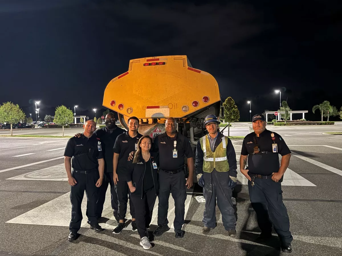 AdventHealth Wesley Chapel team members set to receive fuel following Hurricane Milton.