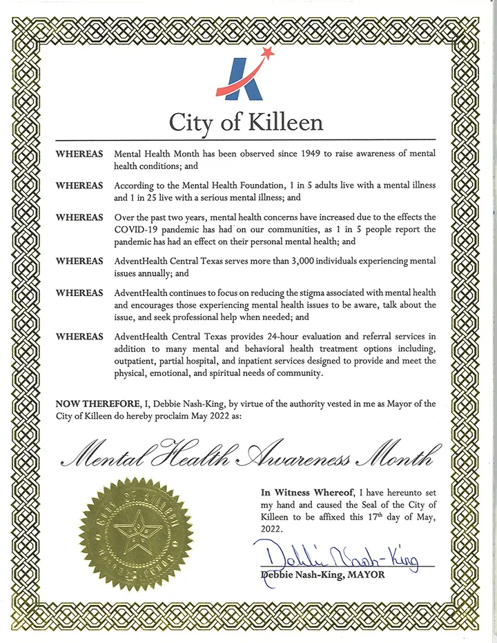 AdventHealth Receives Proclamation