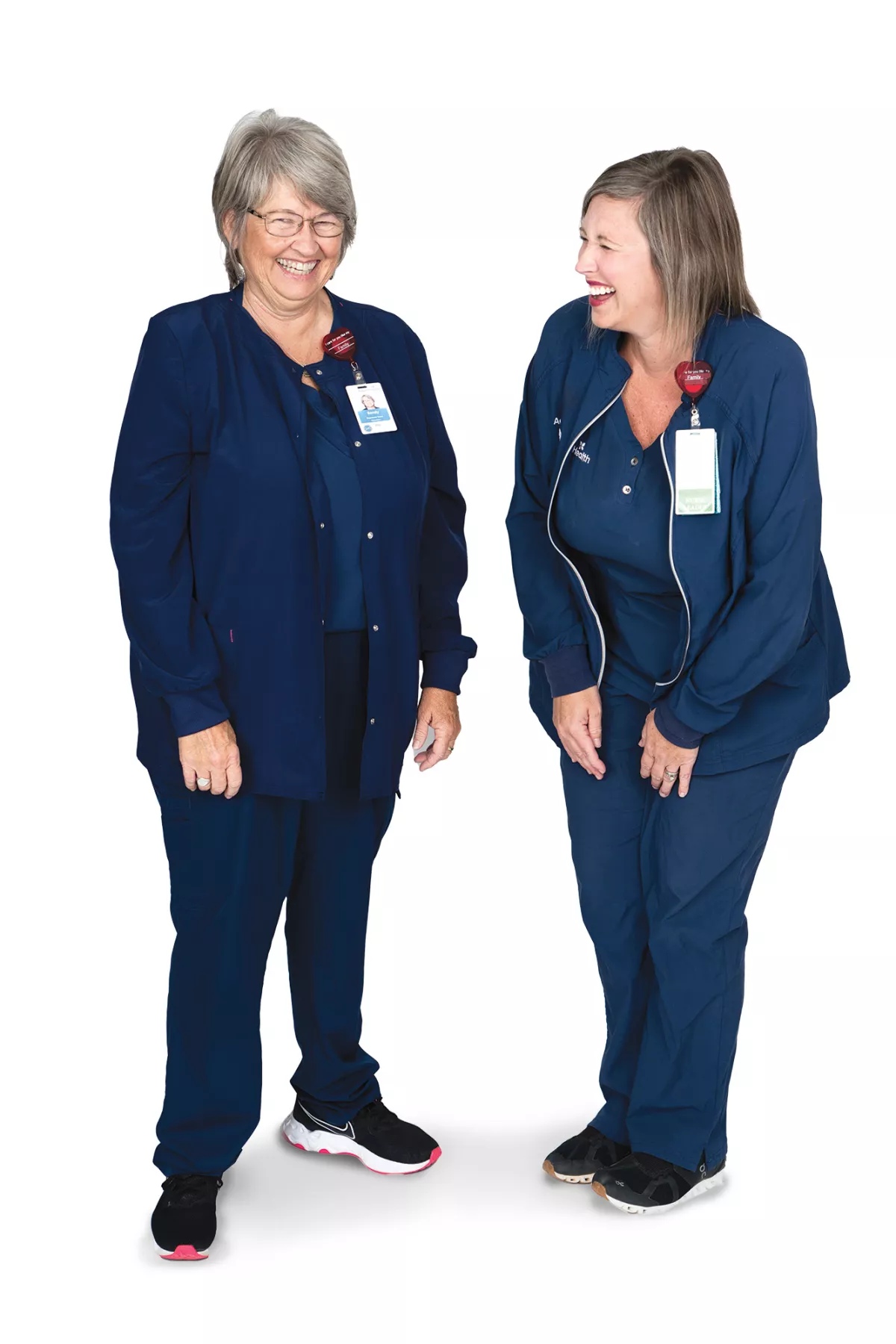 Nurse Sandy Barton with her daughter Nurse Sarah Durden