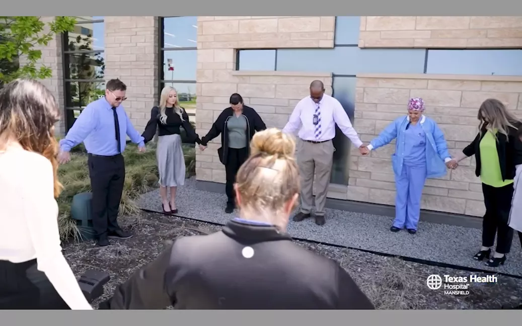 A special time of prayer was observed in the early evening hours by Texas Health Hospital Mansfield in collaboration with Mansfield Churches for the City.