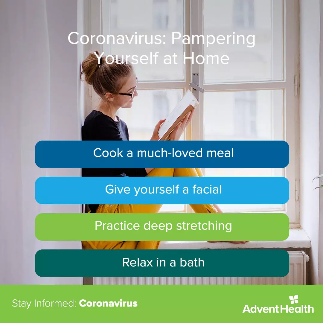 Infographic - Coronavirus: Pampering Yourself at Home