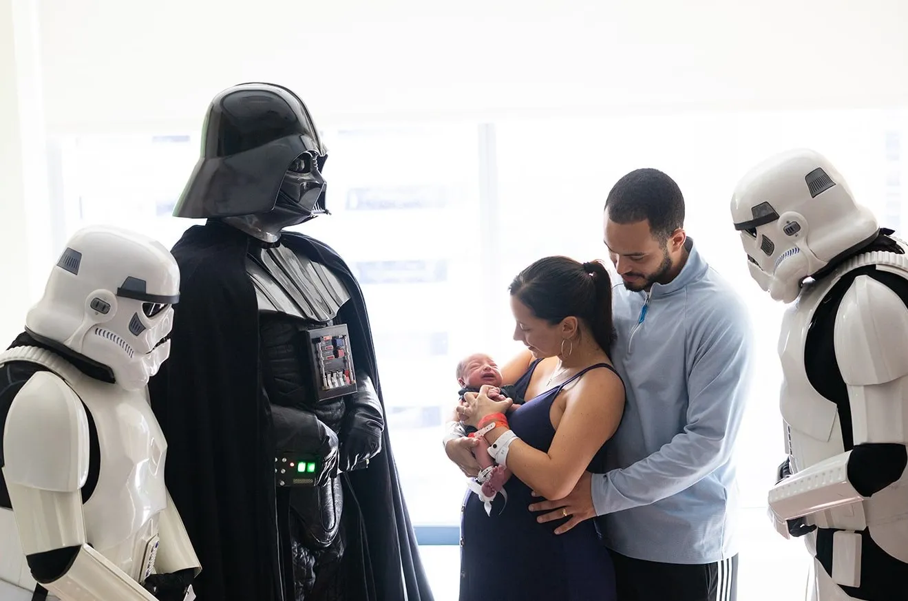 The Dark Side turned a bit brighter for a special occasion at AdventHealth for Women.