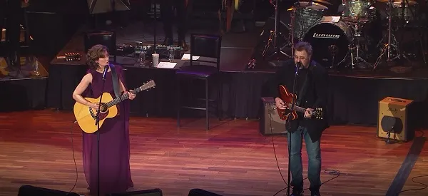 Amy Grant and Vince Gill in concert