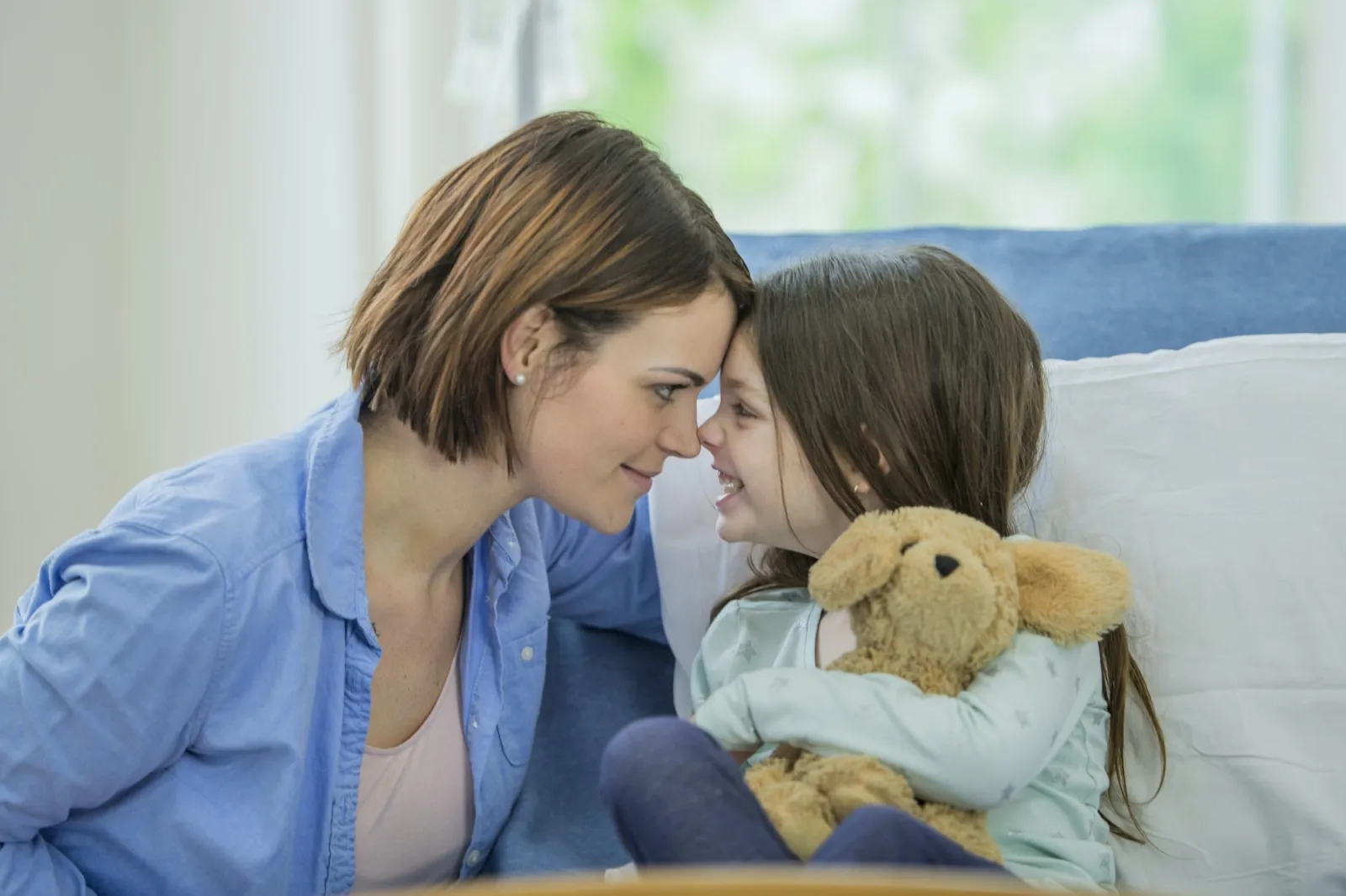 Girl and mother in ER