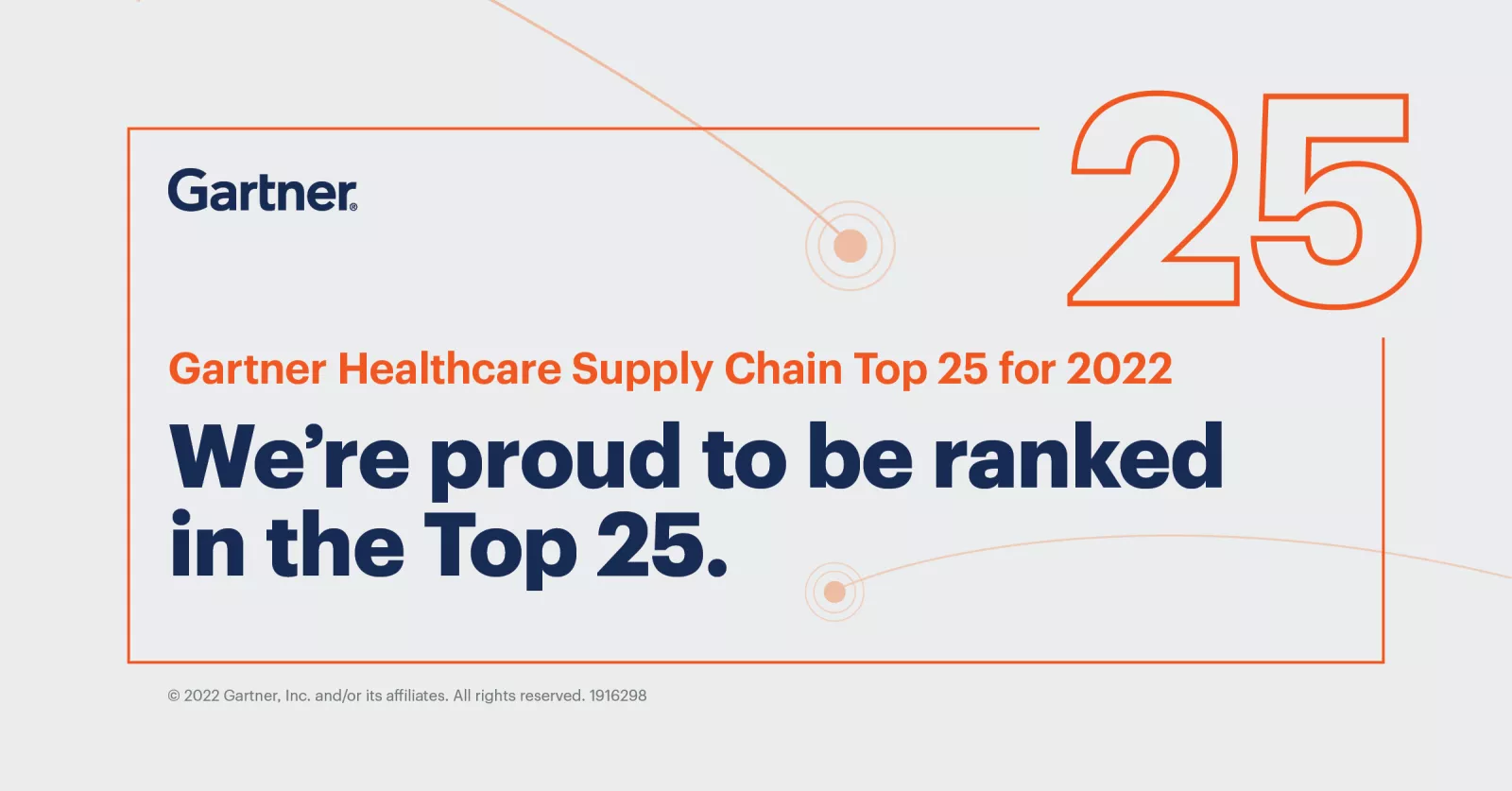 The work being done by AdventHealth's supply chain teams garnered the No. 6 spot in the Gartner Healthcare Supply Chain Top 25 for 2022.