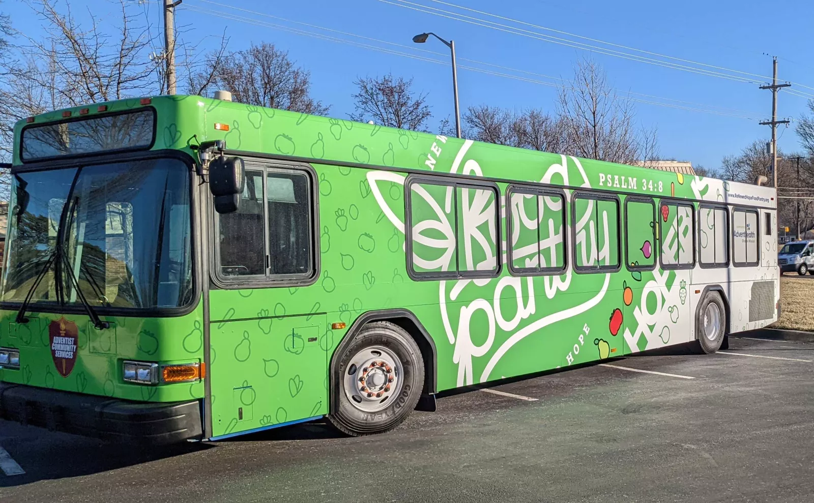 AdventHealth Shawnee Mission partnered with Renewed Hope for a food pantry on wheels.