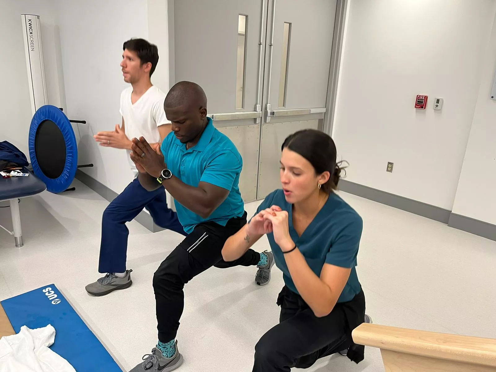 Team members led groups in breathing exercises, meditation and prayer to help bring calm amid the storm. Puzzles, coloring and games provided break-time relaxation.