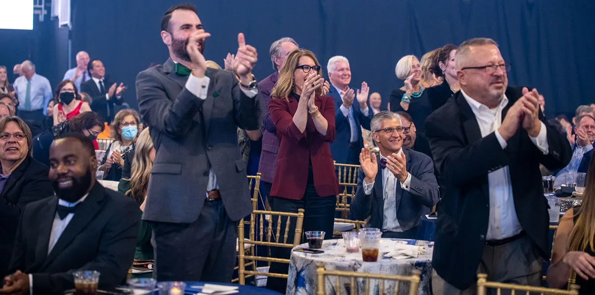 a photo of the audience at golden gala 40