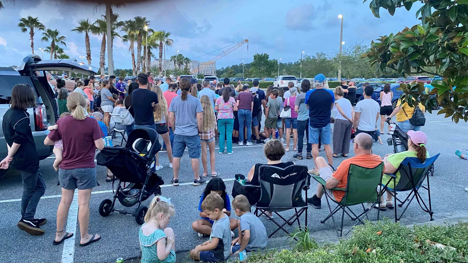 A prayer vigil was held in the parking lot of AdventHealth Daytona Beach for Josiah Stubbs.