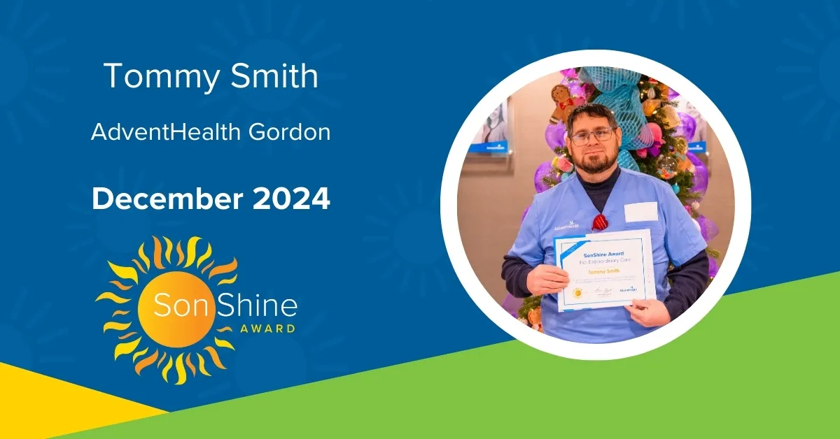 Tommy Smith SonShine Award Recipient