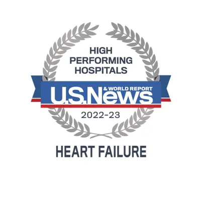 AdventHealth Orlando is recognized by U.S. News and World Report as a high performing hospital.