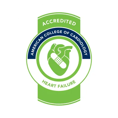 AdventHealth is an accredited organization for Heart Failure by The American College of Cardiology