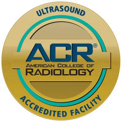 American College of Radiology Ultrasound Accredited Facility Badge logo.