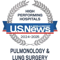 AdventHealth Orlando is recognized by U.S. News & World Report as one of America's best hospitals for pulmonology and lung surgery. 