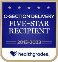 5 star award for c-section delivery badge