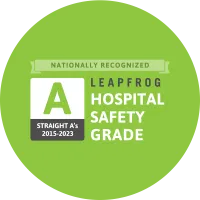 Nationally Recognized by The Leapfrog Group with Straight A's as a Hospital Safety Grade from 2015 to 2023.