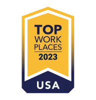 Top Workplaces USA 2023 logo.